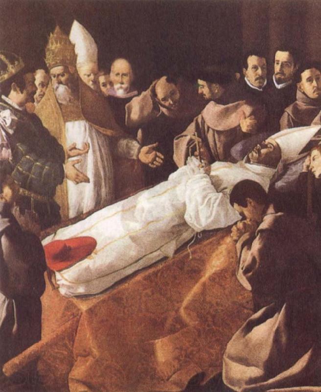 Francisco de Zurbaran The Lying-in-State of St Bonaventure Norge oil painting art
